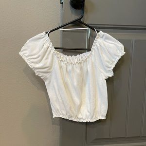 White off shoulder top